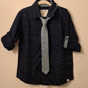 Sovereign Code Toddler Button Down Shirt With Tie Size 3T